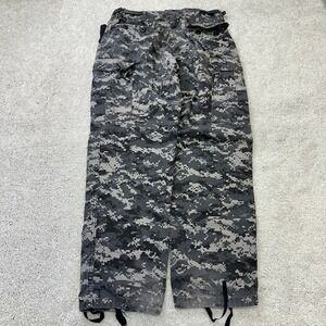 Vintage Y2K Camo Baggy Cargo Military Multipocket Skater Cyber Grunge Medium